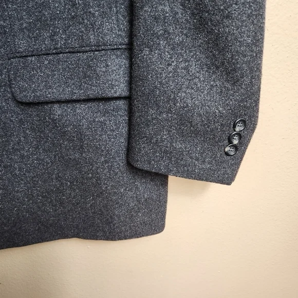 Botany 500 Vintage Mens Charcoal Gray 100% Camel Hair 2 Button Sport Coat-Sz 44L